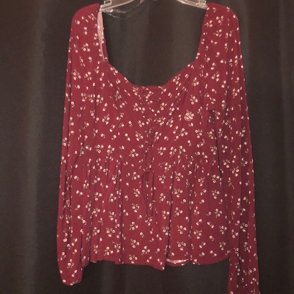 Top with corset style front
